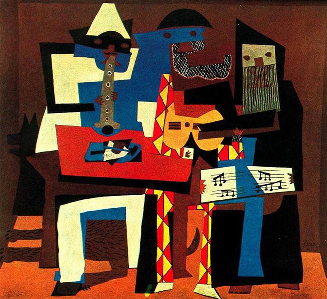 Pablo Picasso Musicians With Masks Musiciens Aux Masques